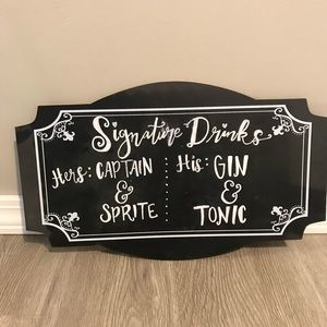 Wedding Signature Drink Sign